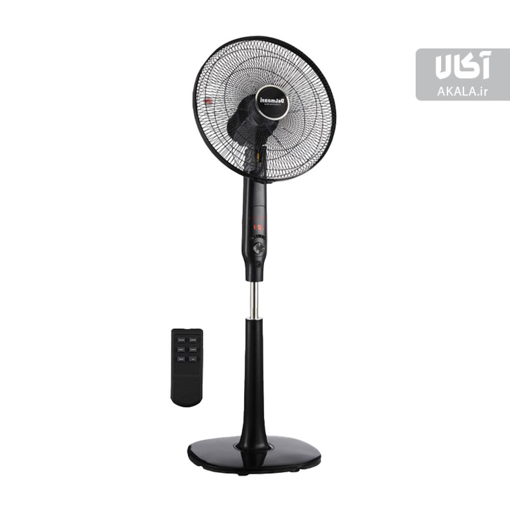 پنکه-دلمونتی-ایستاده-کنترل-دار-مدل-DL290-مشکی